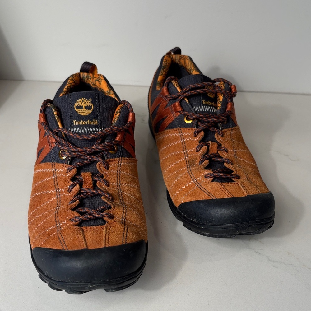 Timberland Men's Brown and Black Sneakers